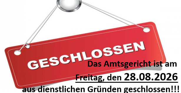 Amtsgericht geschlossen